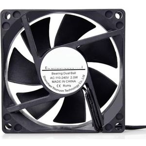 5 stuks voor YOUNUON 80mm EC-ventilator 8025 Koelbal 80x80x25mm Borstelloze AC 110V 120V 220V 240V Koeler Axiale Koeling