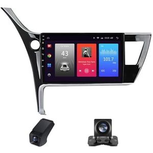 Autoradio 2 Din met Carplay Android Auto Wireless,geldt voor Toyota Corolla 11 Auris LHD RHD 2017-2018 9inch touchscreen Bluetooth Stereo Auto achteruitrijcamera GPS-navigatie(B,NF-1)