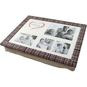 PrimoLiving Knietafel met fotolijst - 43 x 32,5 x 8 cm - dienblad als laptoponderlegger - bank of bed dienblad - P-115