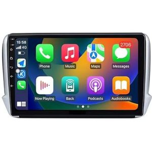 Android autoradio voor Peugeot 2008 208 2014-2018, 9 inch touchscreen autoradio Autoaccessoires met GPS Bluetooth FM RDS HiFi WiFi(F1 1+32G)