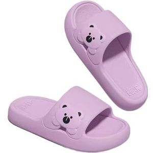 Doucheslipper, Zomer Buitenkleding Binnen Thuis Douche Sandalen Pantoffels Dames(Purple,40 EU)