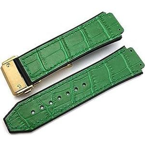 INSTR 20mm 22mm 25mm 28mm Koeienhuid Rubber Horlogeband Fit Voor Hublot big band Horloge Band sport Kalfsleer Armbanden (Color : 47, Size : 28mm)