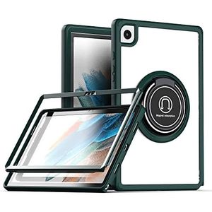 Tablet PC-hoes Lichtgewicht hoes Compatible with Samsung Galaxy Tab S8/S7 11 inch (SM-X700/X706/T870/T875/T876B), robuuste schokbestendige hoes van militaire kwaliteit met 360° draaibare standaard TPU