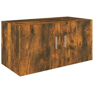 vidaXL Hangkast 80x39x40 cm bewerkt hout gerookt eikenkleurig