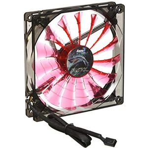 Aerocool SHARKR14 Gaming-pc-ventilator, led, ultralicht, anti-trilling, rood