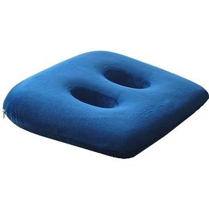 Orthopedisch Zitkussen - Blauw - Zitbeenreliëfkussen - Traagschuim