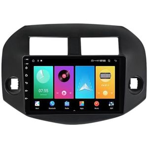 Android 14 2 Din Autoradio voor Toyota RAV4 2005-2013 - Steun Carplay Android Auto DSP-10"" Touchscreen Auto Stereo Met Stuurwielbediening WIFI 4G Bluetooth Split-Screen(P2 WIFI 4-Core 1G+32G)