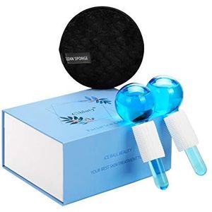 CIBLUTY Ice Beauty BALL voor gezichtshulp, 2 stuks gezichtsbollen voor massage-tool, gezichtsroller, koude huid massagers, strakke huid.
