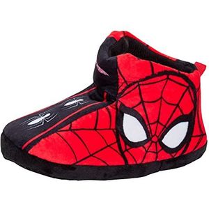 Spiderman Pantoffels voor jongens, warme gevoerde pantoffels om aan te trekken, rood, 25 EU