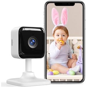 GNCC Baby Monitor mit Camera en App Wifi 1080P, Babyfoon met Camera en Nachtzicht voor Pasgeborenen, 2-weg Audio, Huilen en Bewegingsbewaking, APP Directe Melding, Alexa-compatibel, SD/Cloud