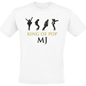 Michael Jackson King Of Pop T-shirt wit L 100% katoen Band merch, Bands, Urban Fashion