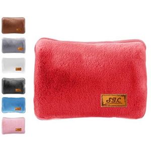 Elektrische warmwaterkruik met zachte pluche voering; 500 W; nuttig als handwarmer en voetwarmer; ideaal voor het verminderen van spier-, rug- en menstruatieklachten (27)