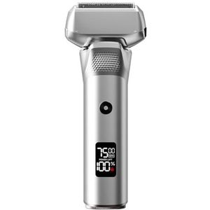 - Mild en niet-irriterend voor de poriën Elektrisch Oplaadbaar Scheerapparaat For Heren - Nat/droog Gebruik, Snel Opladen, Scherpe Mesjes For Een Gladde Scheerbeurt - Kan als cadeau gegeven worden(Mat