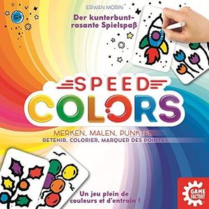 Game Factory 646193 Speed Colors, merkspel om te kleuren, kinderspel vanaf 5 jaar