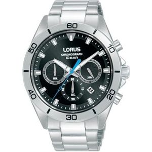 Lorus Sport Man Mens analoge Quartz horloge met roestvrij stalen armband RT335KX9, Zilver