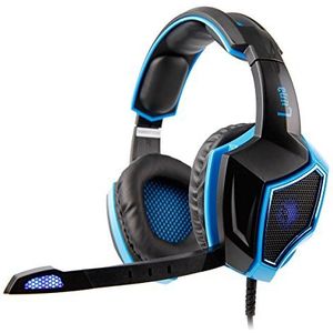 Sades SA-968 7.1 Luna Gaming Virtuele Surround Sound Headset - Zwart/Blauw