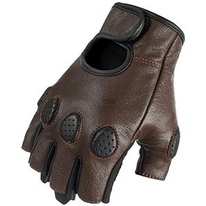 GFDSGRE Motorhandschoenen ademende vingerloze handschoenen zomer motorhandschoenen motorcross handschoenen retro Moto motorbiker motorhandschoenen (kleur: 1, maat: XXL)