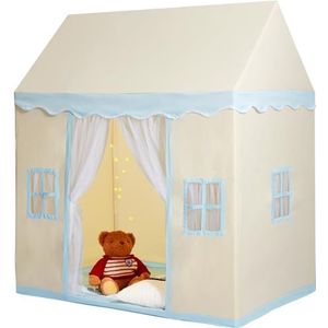 VEVOR Kinderspeeltent, kindertent voor kinderen van 1 tot 5 jaar, peutertent met mat en tentlamp, tent voor kinderen met ramen voor binnen en buiten, speelhuis/campingtent