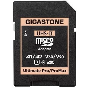 GIGASTONE UHS-II MicroSD naar SD-geheugenkaartadapter - Ultieme Adapter voor Camera