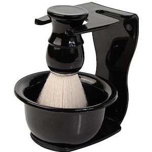 3 Pcs Kappers Scheren Borstel Scheren Zeep Kom Snelle Schuim Facial Baard Reiniging