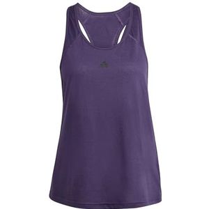 adidas Dames Train Essentials Minimal Branding Racerback Tank Top, aurora plum/black, L