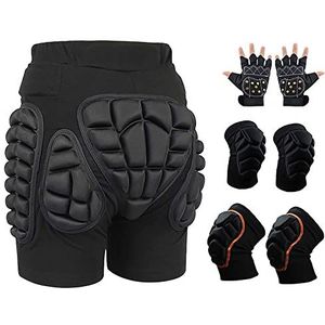 3D Gewatteerde Hip Beschermende Shorts Kinderen Heren Dames Butt Pad Shorts Gewatteerde Korte Broek For Ski Skiën Schaatsen Skateboarden Snowboard (Color : B1, Size : L)