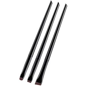 Compacte Reizen Cosmetische Borstel Collectie 3Pcs Oogschaduw Borstels Essentiële Make-up Gereedschap Voor Schoonheid Outdoor Kleine Cosmetische