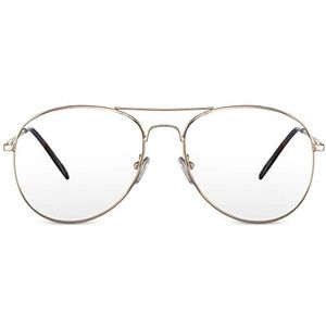 Cheapass Zonnebrillen anti-Blauw licht blokkerende bril en een Rechthoekig Glanzend Gouden Frame schermbescherming voor computergamen werken lezen om te slapen beter Dames Heren