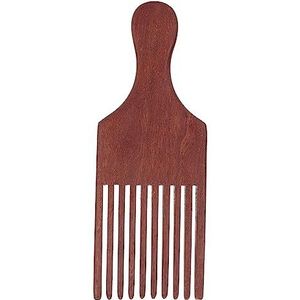 Houten Kam, Grove Houten Kam, Afro-pick, Houtvolume- en Stylingtool, Niet-statische Kam voor Dik, Grof, Krullend Haar, Ontwarrende Accessoires voor Dames Heren