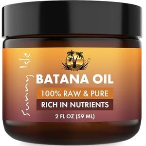 Sunny Isle 100% Raw & Pure Batana Oil 2 oz | Afkomstig uit Honduras | Bevordert de haardikte