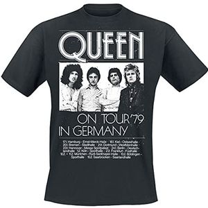 Queen Germany Tour 79 T-shirt zwart M 100% katoen Band merch, Bands