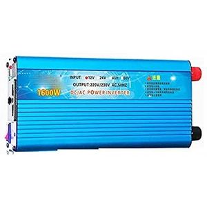 Auto-omvormer 12V24V48V60V volt naar 220V 500W 1200w 1600w 2200w krachtige huishoudelijke stroomomvormer geschikt voor een verscheidenheid aan batterijen, handig en snel (2200w 48V)