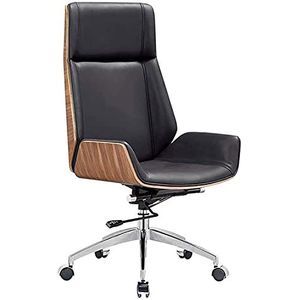 ZYDZ Bureaustoel Gaming Stoel Computer Stoelen Bureaustoelen Voor Thuis Draaistoel Ergonomische Massief Hout Lederen Hoge Rug Comfort Lifting Sport Stoel