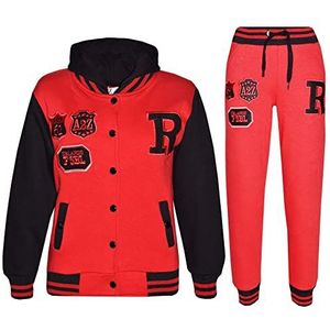 A2Z 4 Kids NYC Fox Baseball-trainingspak voor kinderen, meisjes en jongens, sportsweatshirt met capuchon met bodem, voor kinderen van 2-13 jaar - - 7-8 Anni (122-128)