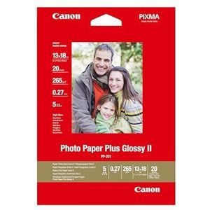 CANON Glanzend papier Photo Paper Plus II PP-201, 130 x 180 mm, 260 g/m², 20 vellen