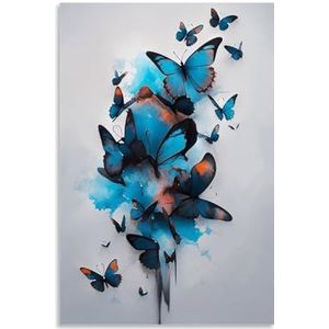 MuchoWow Canvas Schilderij 120x80cm Graffiti Banksy Meisje | Leen Bakker