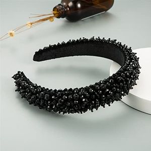 Crystal Volledige Diamant Haarbanden Voor Vrouwen Accessoires Haarband Strikken Kroon Hoofdbanden Wit Zwart