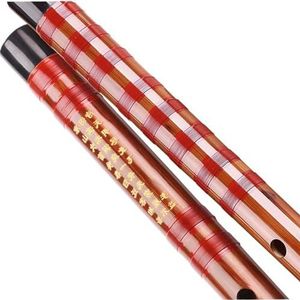 bamboe fluit instrument Professionele Bamboefluit Dwarsfluit Speciale Fluit Voor Kwaliteitsonderzoek Bruin Eén Sectie (Color : F)