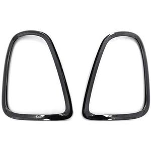 Achterlichten 2 Stuks Auto Achterlicht Cover Voor BMW Voor Mini Voor Cooper R56 R57 R58 R59 2007-2013 Achterlicht Ring Decoratieve Frame Auto Achterlicht (Color : Zwart)