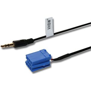 vhbw AUX adapter verbindingskabel (Mini-Iso) compatibel met diverse autoradio's bijv. Becker, Blaupunkt, Philips, VDO Dayton, evenals van Audi, Seat, Skoda, VW enz.