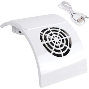 Nagelstofzuiger for manicuremachine, krachtige nagelstofzuiger met vervangbare stofzak for nagelapparatuur(White)