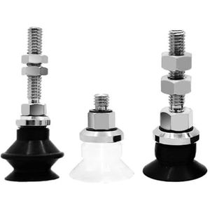 NBR-Vacuüm-zuignap, industriële vacuümzuignap van siliconen, NBR-schroefdraad, zacht en plat, ZPT16BN/BS/CN/CS/UN/US-A5/A6/H5, 1 stuk (AL121808F-04a/RG+twee lampen)