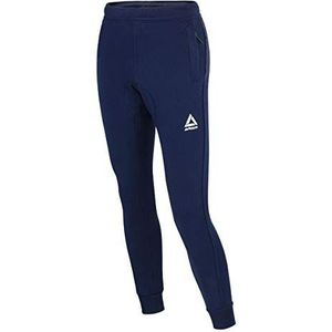 Airtracks Crew Pro Line Trainingsbroek voor heren, joggingbroek, vrijetijdsbroek, sweatpants, logoprint, 80% katoen, 20% polyester, blauw, M