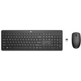 HP 235 Wireless Mouse and Keyboard Combo - HP 235 Wireless Mouse and Keyboard Combo, Standard, RF Wireless, Black, Mouse included