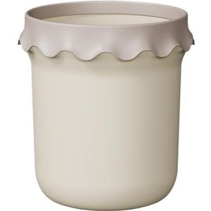 8L Plastic Afvalbak For Badkamer, Keuken, Kantoor, Slaapkamer(White)