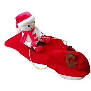 Hond Kerst Cosplay Outfit | 3D Kerst Cosplay Honden Katten Outfit met Zittende Sneeuwpop | Huisdieren Vakantie-outfit Verkleedkleding voor thuis, bruiloft, feest Xiebro