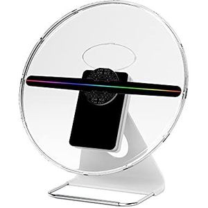 3D Hologram Fan, Hologram Fan Projector, 30 cm Holographic Projection Reclame Machine Naked Eye 3D Desktop Stereo Display met Audio Wifi Upgrade-versie voor Winkel/Bar/Kerstmis/Halloween