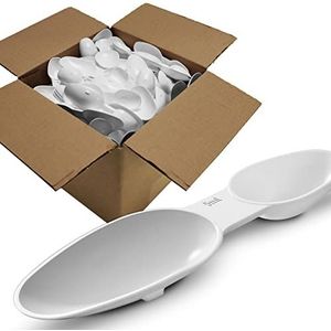 100 st doos, RE-GEN 5 ml/2.5 ml dubbelzijdige herbruikbare plastic geneeskunde toepassing lepels