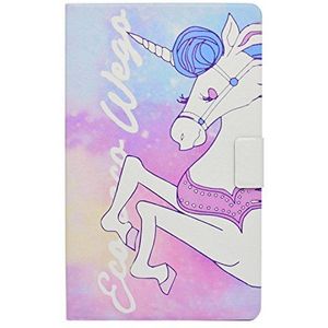 Bspring Ultra Slim Samsung Galaxy Tab 10.1 Book Style Stand Case Cover in PU Lederen Hoesje voor de Samsung Galaxy Tab 10.1 inch (2016) T580 N T585 N W/Tablet Case Pink Horse