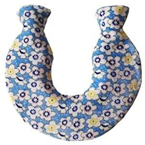 DieffematicRSD Warmwaterkruik Hot Water Bottle Bag Cover vormige Warm Water Bag Cover Schouder Warm Verwijderbare Coral Fleece Voor Water Bag Cover (Color : Blue)